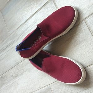 Rothys Slip On Sneaker in Garnet, size 9